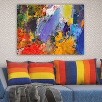 pintura decorativa lienzo 26989585170100 multicolor 70x100 cm