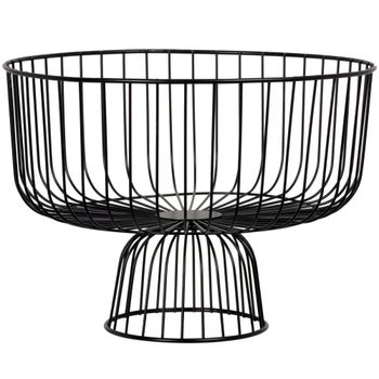 Cesta de acero negro