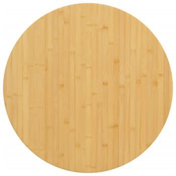 Tablero De Mesa De Bambú Ø80x1,5 Cm Vidaxl