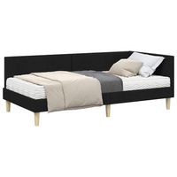 cama individual  cama para adulto  estructura de cama esquina con colchon otro 2 pcs verde tela