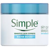 simple water boost skin quench sleeping cream