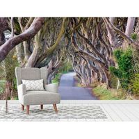 fotomural vinilo camino arboles 400 x 300 cm