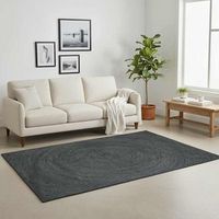 alfombras de area rectangular gris oscuro 240 x 340 cm yute