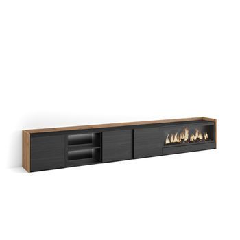 Mueble Tv, Televisión, Muebles De Salón, Almacenaje, 315x50x35 Cm, Para Tv Hasta 80