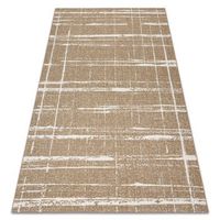 flat 48965265 alfombra de sisal enrejado vintage - color paja beige na 160x230 cm