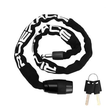 RIDERACE Candado de cadena para bicicleta Portátil Alta seguridad Candado antirrobo con 2 llaves para bicicleta,patinete
