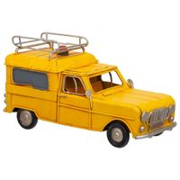 coche de metal amarillo 175x75x95