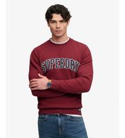 superdry para hombre m2014590a sudadera athletic applique relaxed rojo xxl casual granate algodon