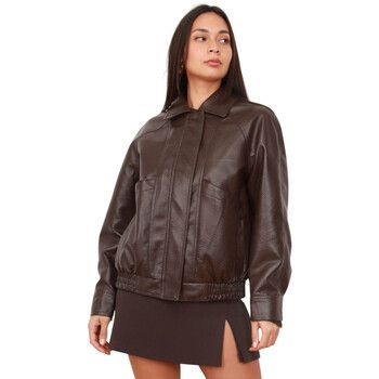 La Modeuse Cazadora de cuero 76745_P181776 para mujer