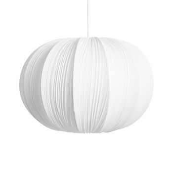 Lámpara Colgante Diseño Moderno Plisada Comedor Con Pantalla De Algodón Blanco Oker