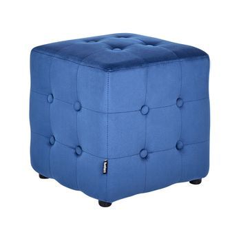 Puf Cubo Reposapiés Capitoné Dormitorio Sala De Estar Terciopelo Rosa Melocotón Wisconsinpuf Cubo Reposapiés Capitoné Dormitorio Sala De Estar Terciopelo Azul Wisconsin