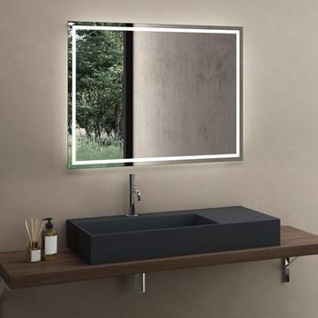 Lavabo Sobre Encimera Rea Archi 75 Grey