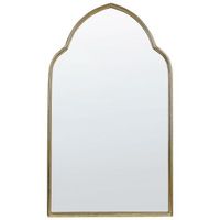 espejo de pared de metal vidrio dorado 58 x 104 cm hecho a mano marco aconchi