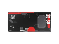 alfombrilla gaming - trust gxt 759 xxl tereftalato de polietileno pet antideslizante forma rectangular japan black