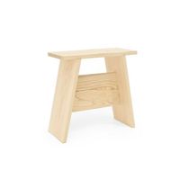 mesita alyne natural - hecha a mano en espana - madera natural