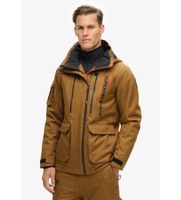 superdry para hombre ms110176a chaqueta de esqui peak rescue marron l deportivo nieve elastano sostenible