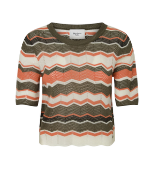 Pepe Jeans para mujer. PL702205 Jersey Hollis verde (L), Casual, Multicolor, Acrílico