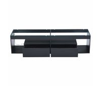 mueble tv led 70 - con 2 cajones consola para salon y dormitorio - negro