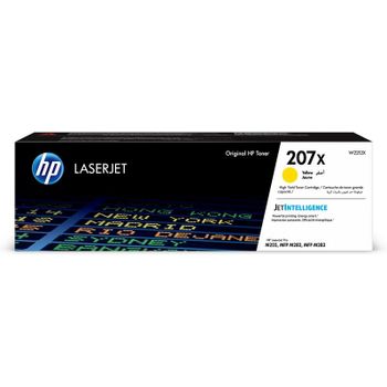 HP 207X LaserJet Tóner Original Alta Capacidad Amarillo