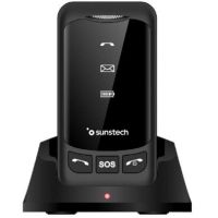 telefono movil sunstech celt25 4g dual sim 28 sos base de carga negro