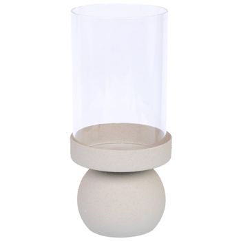 Candelabro de metal 9x9x20h cm