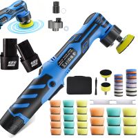 pulidora de coches inalambrica de 12 v maquina pulidora de coches inalambrica roda pulidora electrica recargable de 6 velocidades variables ajustables kit de almohadillas para pulir para encerar