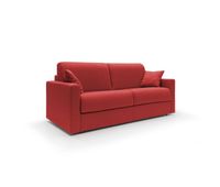 chris sofa cama convertible en tejido impermeable 206 cm mat 160x197 rojo