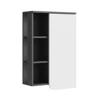 mueble de bano karen 50 x 75 cm con puerta y compartimentos abiertos vicco