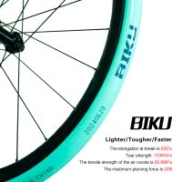 biku camara de aire de tpu para bicicleta de carretera 700c 700x23-32c valvula francesa 65l80l material ultraligero camara de aire para bicicleta de carretera 65 mm de longitud valvula
