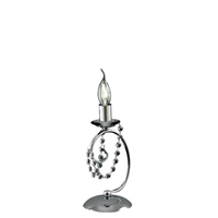 lampara de mesa magda de hierro cromado 1 luz h27 o13 bl146-lt-cr