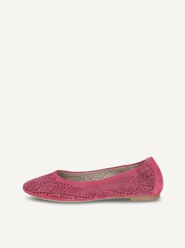 CAPRICE Ballerina, pink, made of Leather with Block heel, Size 37
