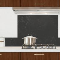 frente de cocina panel trasero aluminio - 60 x 70 cm - gris