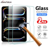 2 uds protector de pantalla de vidrio templado para ipad pro 13 11th m5 m4 129 air 11 m3 m2 5 4 mini 6 7 10 9 9th 10th generacion a16 pelicula
