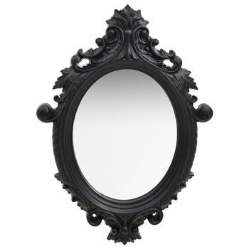 Espejo De Pared Estilo Castillo Negro 56x76 Cm Vidaxl
