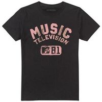 mtv camiseta music television para mujer