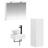juego de muebles de bano 4 pcs blanco 40 x 105 x 605 cm vidaxl