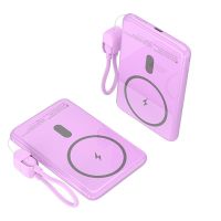 power bank inalambrico leotec 5000mah 20w rosa