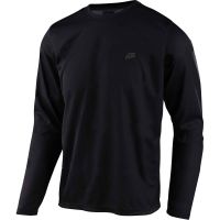 troy lee designs flowline mtb long sleeve jersey - xxl - black