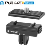 puluz para insta360 x4 x3  ace  ace pro base magnetica de liberacion rapida soporte de aleacion de aluminio con tornillos de 14 de pulgada
