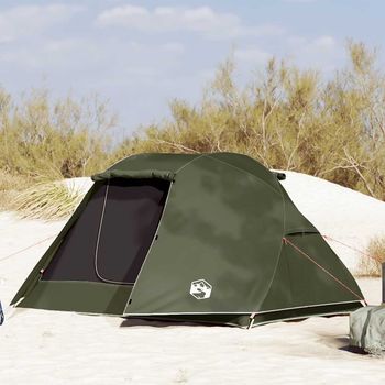 Tienda De Campaña - Pesca Para 3 Personas - Poliéster - Verde Oliva (312x216x114cm)