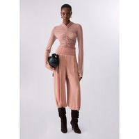 liu jo tops y camisetas t-shirt en tul totalmente de strass para mujer