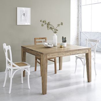 Mesa de teca maciza reciclada para 10 pers.