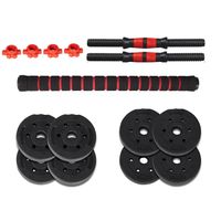 mancuernas ajustables 10 kg 2 en 1 con barra recta r juego de pesas multifuncion para musculacion y fitness r set de mancuernas convertibles en barra r mangos antideslizantes y discos seguros r