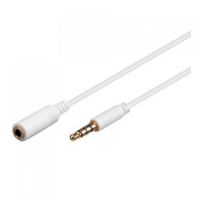 goobay cable extensor jack 35mm 4 pines machohembra 5m blanco