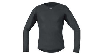Camiseta interior de invierno gore windstopper negro