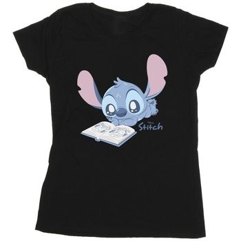 Disney Camiseta Reading Lying Down para mujer