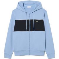 lacoste jersey colour block zipped hoodie light bluenavy para hombre