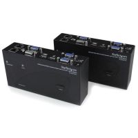 extensor de consola kvm usb vga doble startechcom por cat5 200 m