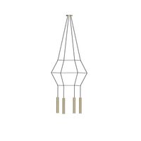 lampara colgante rose 4 luces