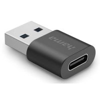 adaptador hama 00200357 usb-a a usb-c 32 gen 2 negro